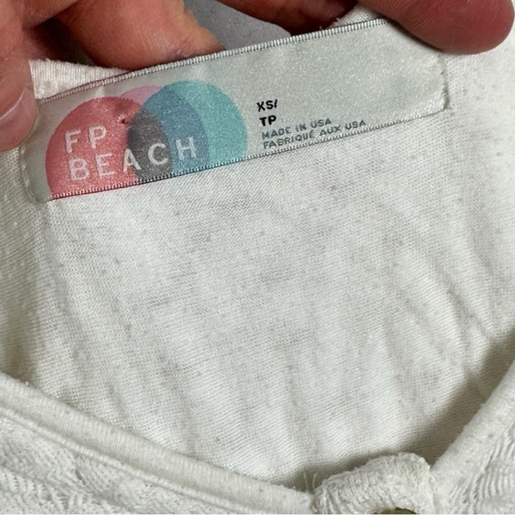 Free‎ People Bondi Romper Playsuit White Size XS Beach Boho Jumper Off Shoulder - Picture 5 of 13